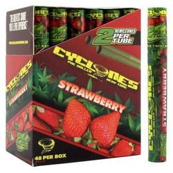 Cyclone Pre-Rolled Hemp Cones Strawberry 24 Packs of 2