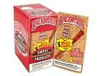 Altadis Backwoods Sweet Aromatic Cigars 8/5Ct, package of 8 boxes with pink and yellow design featuring cigar images and logo. Altadis Backwoods Sweet Aromatic Cigars 8/5Ct, package of 8 boxes with pink and yellow design featuring cigar images and logo.