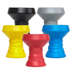 BYO BlackStone Luxury Hookah Bowl, multi-colored hookah bowls in black, gray, yellow, red, and blue, with a durable ceramic finish. BYO BlackStone Luxury Hookah Bowl, multi-colored hookah bowls in black, gray, yellow, red, and blue, with a durable ceramic finish.