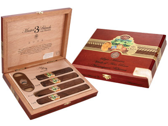 Master Blends by Oliva Cigar Sampler With Cutter 4 Ct. Box Master Blends by Oliva Cigar Sampler With Cutter 4 Ct. Box