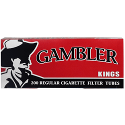 Gambler Cigarette Filter Tubes King Size Regular 5/200 Ct. Boxes Gambler Cigarette Filter Tubes King Size Regular 5/200 Ct. Boxes