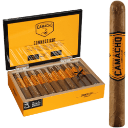 Camacho Connecticut Cigars Robusto 20 Ct. Box 5"X50 Camacho Connecticut Cigars Robusto 20 Ct. Box 5"X50