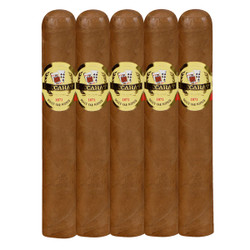Baccarat Cigars Rothschild Natural 5 Ct. Pack 5.00X50, five cigars with a smooth brown wrapper and gold and black labels, produced for a premium smoking experience. Baccarat Cigars Rothschild Natural 5 Ct. Pack 5.00X50, five cigars with a smooth brown wrapper and gold and black labels, produced for a premium smoking experience.