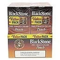 Swisher International Blackstone Tip Cigarillos Peach, image of cigarillo packs with black and yellow packaging and peach flavor indication. Swisher International Blackstone Tip Cigarillos Peach, image of cigarillo packs with black and yellow packaging and peach flavor indication.