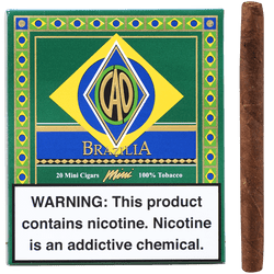 CAO Cigars Brazilia Mini 5/20 Packs 5.00X20 CAO Cigars Brazilia Mini 5/20 Packs 5.00X20