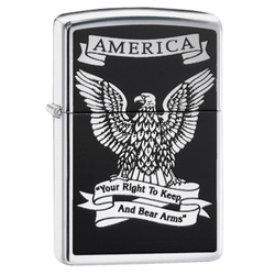Zippo America High Polish Chrome Ligther Zippo America High Polish Chrome Ligther