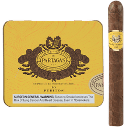Partagas Cigars Puritos 10/10 Packs 4.19X32 Partagas Cigars Puritos 10/10 Packs 4.19X32