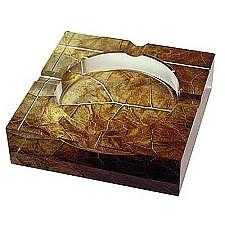 Tobacco Leaf Glass Cigar Ashtray