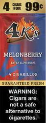 4 Kings Cigars Melon Berry 15 Pouches of 4