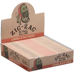 Zig Zag Unbleached King Size Slim Papers 24ct