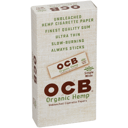 OCB Cigars Papers Organic Hemp Single Wide 24/50 Ct. Box OCB Cigars Papers Organic Hemp Single Wide 24/50 Ct. Box