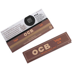 OCB Unbleached Papers Virgin King Slim 24/32 Ct.