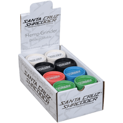 Santa Cruz Shredder 2.13" Hemp Asst. Colors Two Piece Grinder 24 Ct. Display Santa Cruz Shredder 2.13" Hemp Asst. Colors Two Piece Grinder 24 Ct. Display