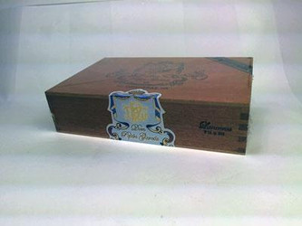 Don Pepin Garcia Cigars Original Lanceros 24 Ct. Box, rectangular wooden cigar box with a Don Pepin Garcia branded sticker on the front.