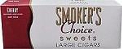 Prime Time Smokers Choice Filtered Cigars Cherry, image showing the cigar pack with branding and cherry flavor indication. Prime Time Smokers Choice Filtered Cigars Cherry, image showing the cigar pack with branding and cherry flavor indication.