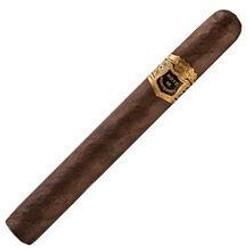 Hoyo de Monterrey Cigars Governor 25Ct, close-up view of a single cigar with dark brown wrapper and gold band.