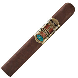 Alec Bradley Cigars Prensado Robusto 24Ct. Box, a single cigar with a brown wrapper and a detailed band label.