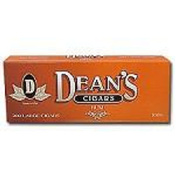 Deans Cigars, packaging of Deans Large Filtered Cigars Rum flavor