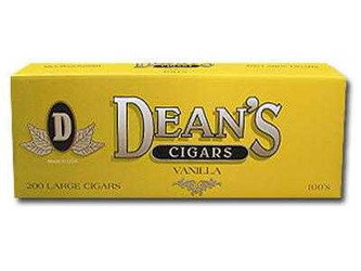Deans Large Filtered Cigars Vanilla 100's 10/20 Packs