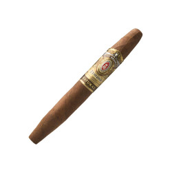 Alec Bradley Cigars Tempus Magistri 20 Ct. Box, a single cigar with a gold and black band, placed against a white background.