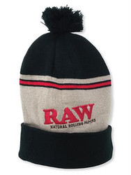 Rolling Papers X Raw Knit Hat Black and Brown Rolling Papers X Raw Knit Hat Black and Brown