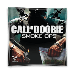 V Syndicate Call Of Doobie Glass Ashtray 4.5"x4.5" V Syndicate Call Of Doobie Glass Ashtray 4.5"x4.5"