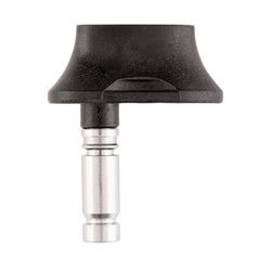 Pax Labs Pax By Ploom Vaporizer Replacement Mouthpiece, black silicone mouthpiece with metal stem for vaporizer.