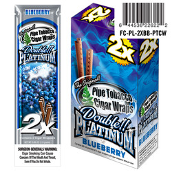 Double Platinum Blunt Wraps Blueberry 25/2 Ct Double Platinum Blunt Wraps Blueberry 25/2 Ct