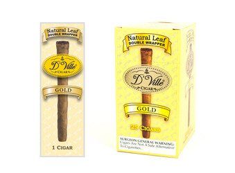 D'Ville Cigars Gold 25 Singles/Box D'Ville Cigars Gold 25 Singles/Box