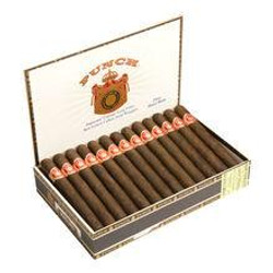 Punch Pita Toro Cigars Maduro 25Ct. Box, open box of cigars with neatly arranged torpedo-shaped Maduro cigars