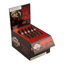 Punch Diablo Stump Cigars 25Ct. Box, open display box showcasing 25 cigars with Diablo mascot and branding on packaging.