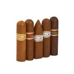 Nub Original Class 5Ct. Cigars Sampler, image showing a selection of five different cigars in the sampler with varying shapes and sizes.