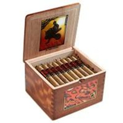 Drew Estate ACID Cigars by Drew Estate Blondie Red Cameroon 40Ct. Box, open wooden cigar box with 40 cigars neatly arranged inside.