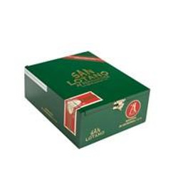 AJ Fernandez San Lotano Requiem Churchill Cigars 20Count Box, green packaging with gold and red accents.