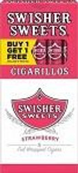 Swisher International Swisher Sweets Cigarillos Strawberry Pack B1G1, featuring a pack of strawberry-flavored cigarillos with B1G1 promotional offer displayed on the packaging. Swisher International Swisher Sweets Cigarillos Strawberry Pack B1G1, featuring a pack of strawberry-flavored cigarillos with B1G1 promotional offer displayed on the packaging.