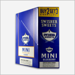 Swisher Sweets Mini Cigarillos Foil Blueberry 15/3 Swisher Sweets Mini Cigarillos Foil Blueberry 15/3