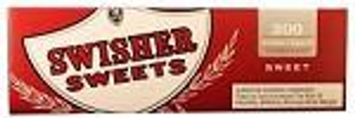 Swisher International Swisher Sweets Little Cigars Natural Sweet King Hard Pack, box of flavored cigars in a red and white packaging Swisher International Swisher Sweets Little Cigars Natural Sweet King Hard Pack, box of flavored cigars in a red and white packaging