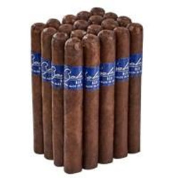 Bahia Blu U700 Cigars Pack of 20, image showing a bundle of 20 cigars with blue band, tightly packed and displayed upright.