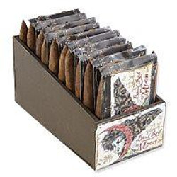 Blood Red Moon Mini Perfecto Habano Cigars Pack of 50, image showing cigar packs in a box