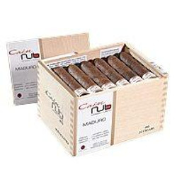 Oliva Cigars Cain Nub by Oliva 460 Maduro Cigars 24Ct. Box, showing a wooden box filled with 24 neatly arranged Maduro cigars.