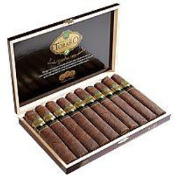 Carlos Torano Exodus Gold 1959 Toro Cigars 24Ct. Box, open box displaying 24 cigars with gold and green bands arranged neatly inside