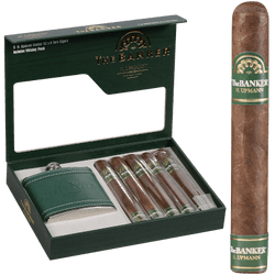 H. Upmann The Banker Cigars Gift Set With Flask 5 Ct Box H. Upmann The Banker Cigars Gift Set With Flask 5 Ct Box