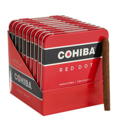 Cohiba Red Dot Mini Tins Cigars 100Ct. Tins Cohiba Red Dot Mini Tins Cigars 100Ct. Tins