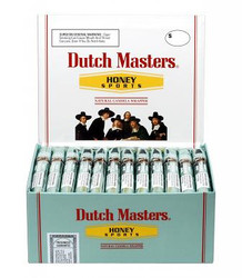 Altadis Dutch Masters Corona Honey Sport Box Cigars, open box displaying wrapped cigars inside. Altadis Dutch Masters Corona Honey Sport Box Cigars, open box displaying wrapped cigars inside.