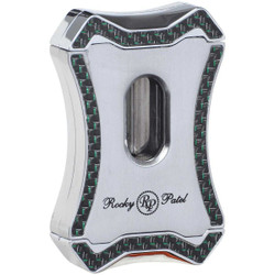 Rocky Patel Cigar Cutter Viper V Cut Series Silver and Green