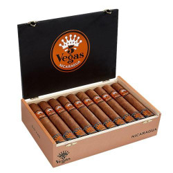 5 Vegas Nicaragua Gordo Limited Edition Cigars 20Ct. Box, a wooden box containing 20 cigars with branding and design, opened to display the cigars inside. 5 Vegas Nicaragua Gordo Limited Edition Cigars 20Ct. Box, a wooden box containing 20 cigars with branding and design, opened to display the cigars inside.
