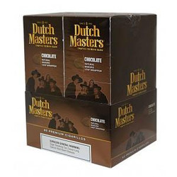 Altadis Dutch Masters Cigarillos Palma Chocolate Foil 20 Pouches of 3, a black box containing 20 pouches of cigarillos with chocolate flavor wrapped in foil. Altadis Dutch Masters Cigarillos Palma Chocolate Foil 20 Pouches of 3, a black box containing 20 pouches of cigarillos with chocolate flavor wrapped in foil.
