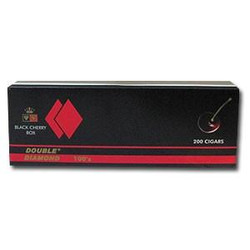 Pace Tobacco Double Diamond Filtered Cigars Black Cherry, black and red packaging box with the product name and a cherry graphic. Pace Tobacco Double Diamond Filtered Cigars Black Cherry, black and red packaging box with the product name and a cherry graphic.