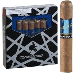 Drew Estate ACID Cigars by Drew Estate Kuba Kuba 10ct With Ashtray, featuring a box of cigars and an ashtray with a cigar attached.