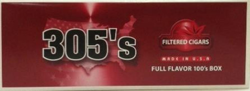 Dosal Tobacco 305's Filtered Cigars Full Flavor, packaging box with red and black design featuring the product name and description. Dosal Tobacco 305's Filtered Cigars Full Flavor, packaging box with red and black design featuring the product name and description.